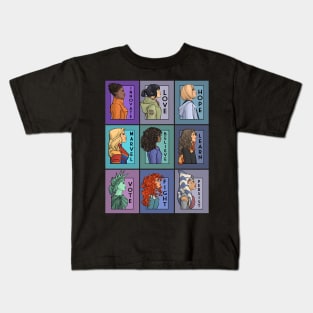 She Series Collage- Version 2 Kids T-Shirt